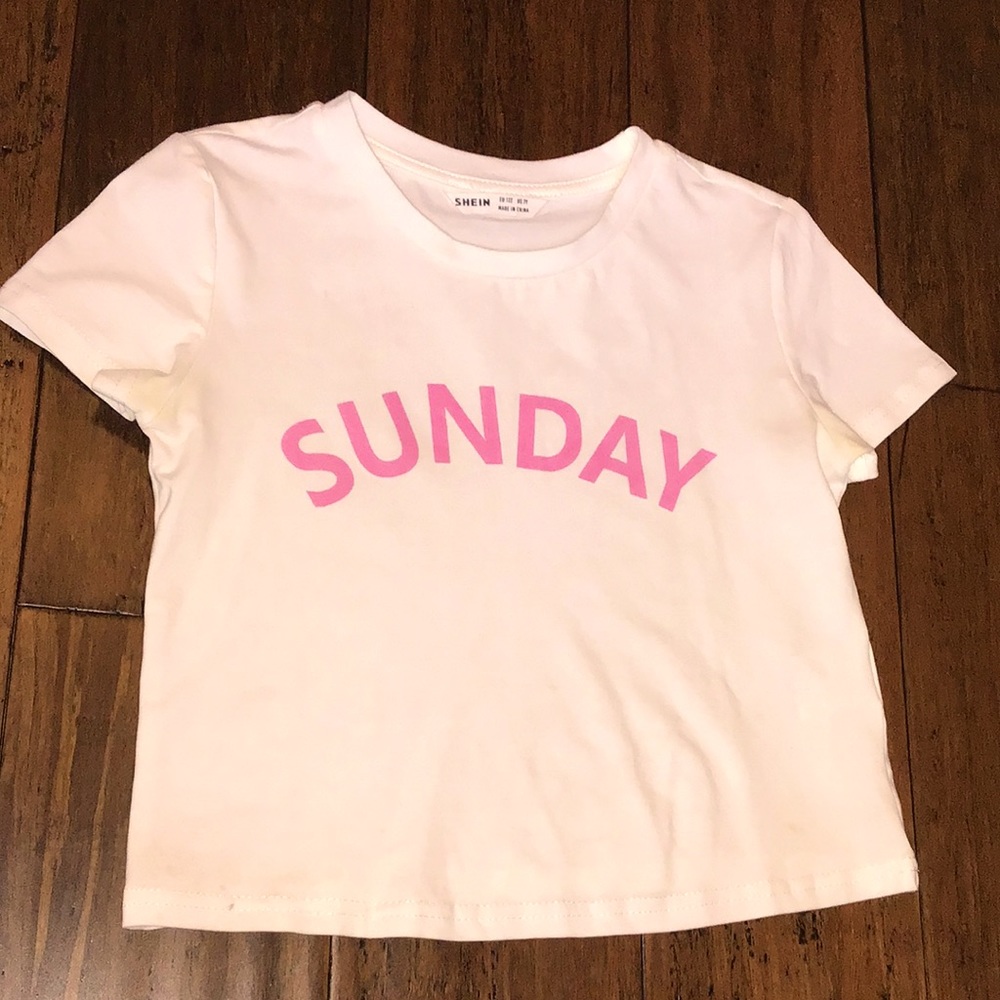 SHEIN, color: pink and white, size: xs/xxs :)